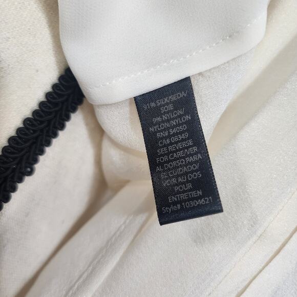 NWOT Rachel Roy Silk Flowy Blouse Long Sleeve - Picture 8 of 8